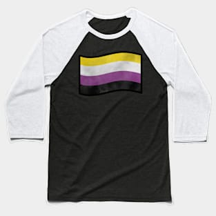 Foggy Nonbinary Pride Flag Baseball T-Shirt